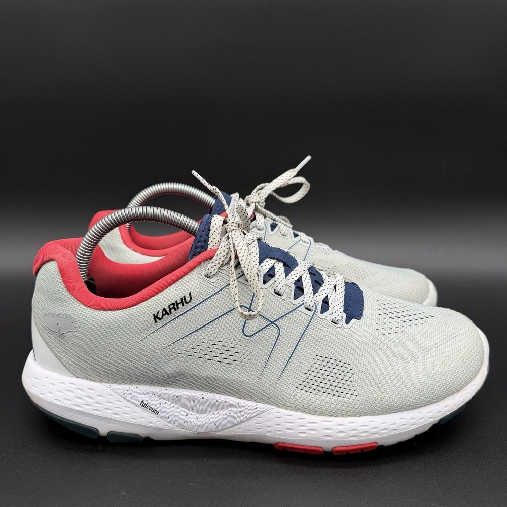 Karhu Ikoni‎ Gray Blue Red Cushioned Running Shoes Men's Size 10 US